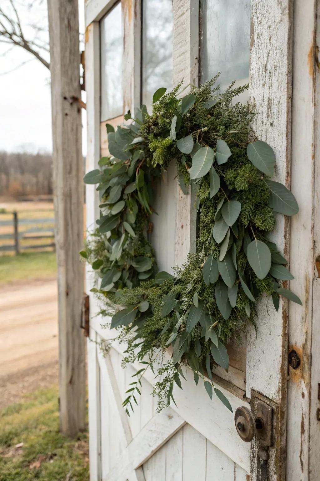 Fragrant bloom adds a fresh and elegant element to any farmhouse wreath.