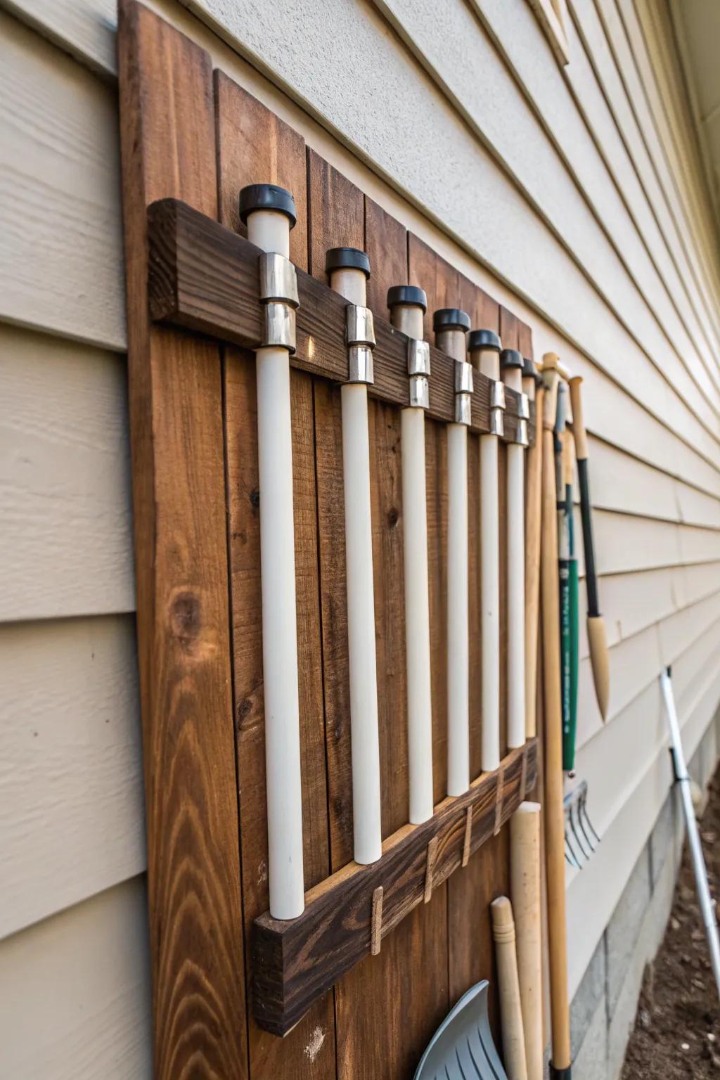 Revamp your garage with elegant and practical polyvinyl chloride tool mounts – where superior craftsmanship merges with exceptional organization.