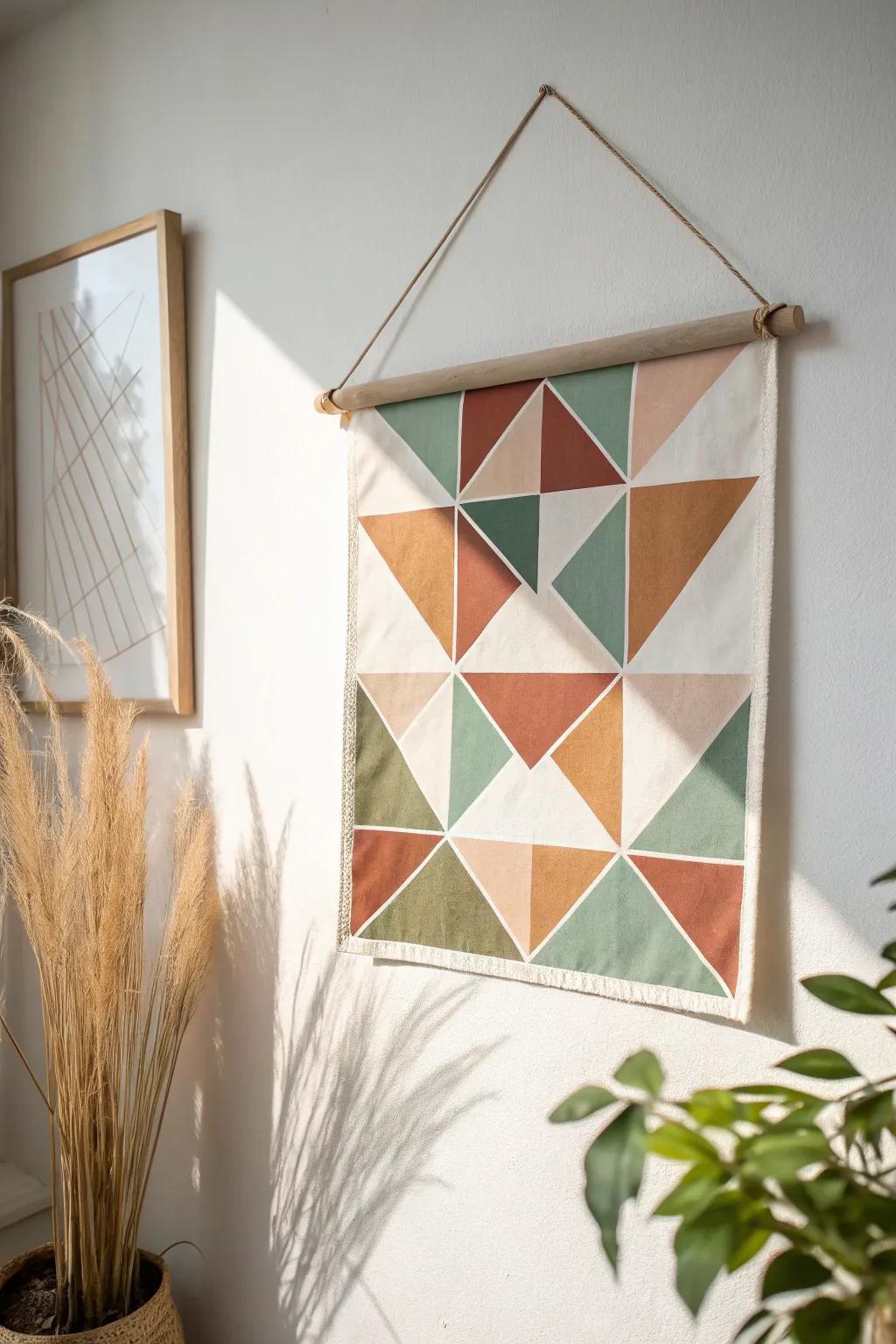 Transform your space with minimalist elegance: DIY geometric wall art that captivates with simplicity and style.