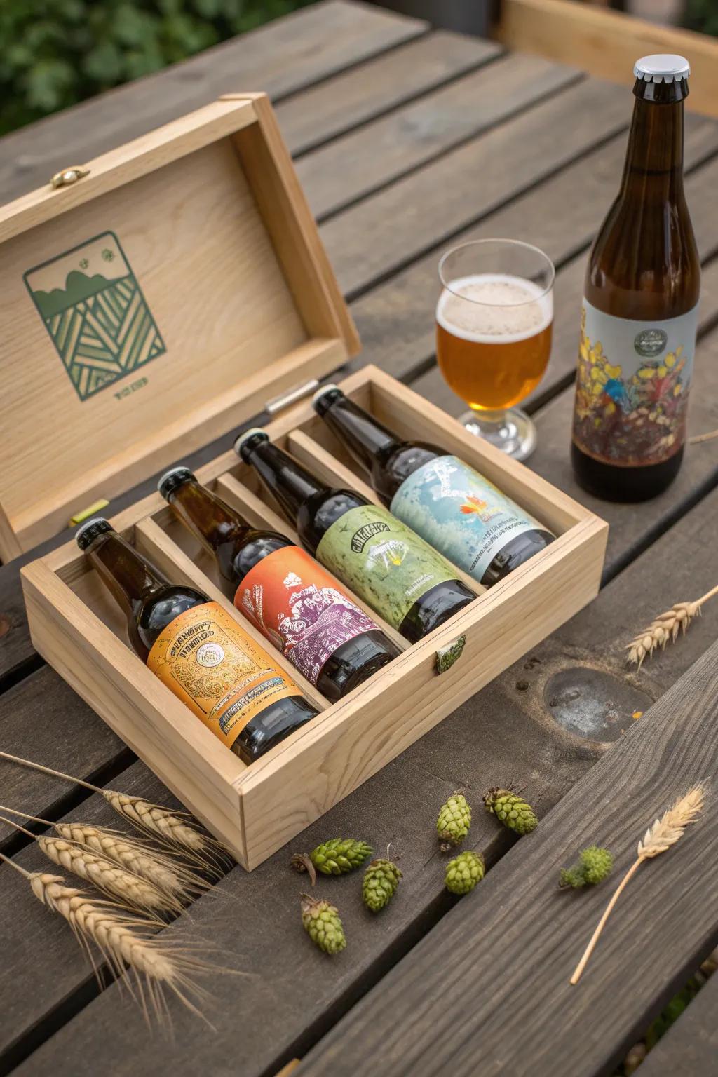 Elevate your groomsmen presents with a bespoke fine ale connoisseur collection!