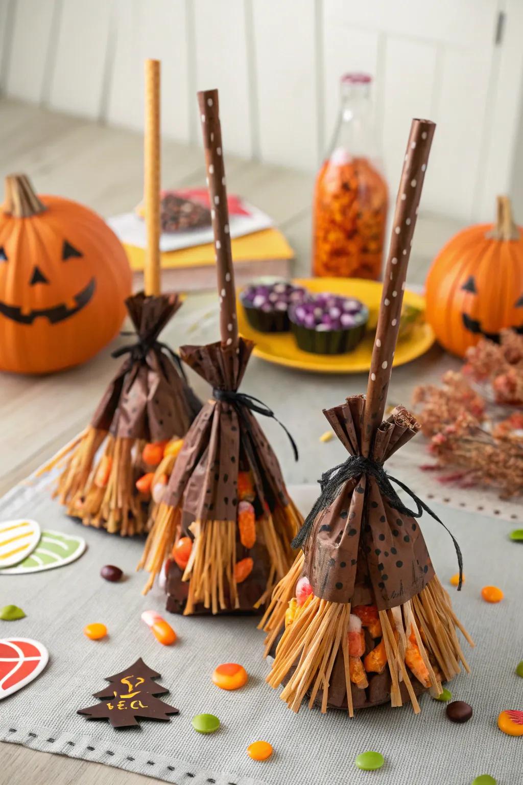 Lend your treats a magical aura with enchantress's besom pouches.