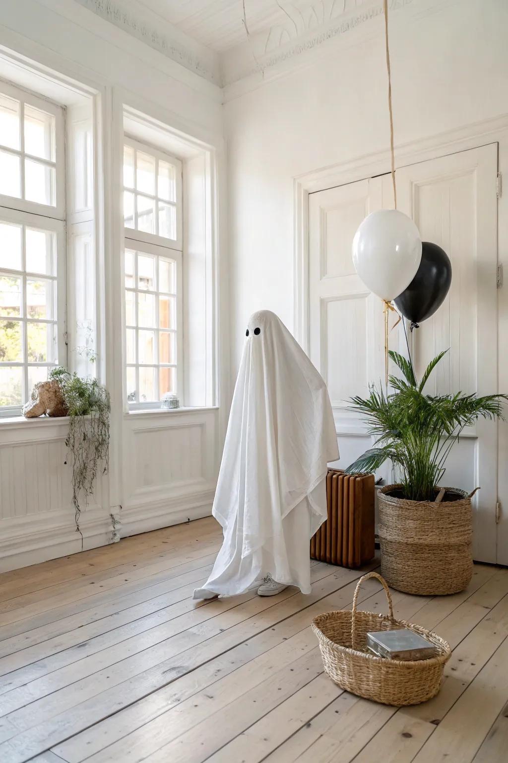 Enhance your haunted ambiance with minimalist ghostly allure. 🎃👻 #SimpleSpookyHalloween