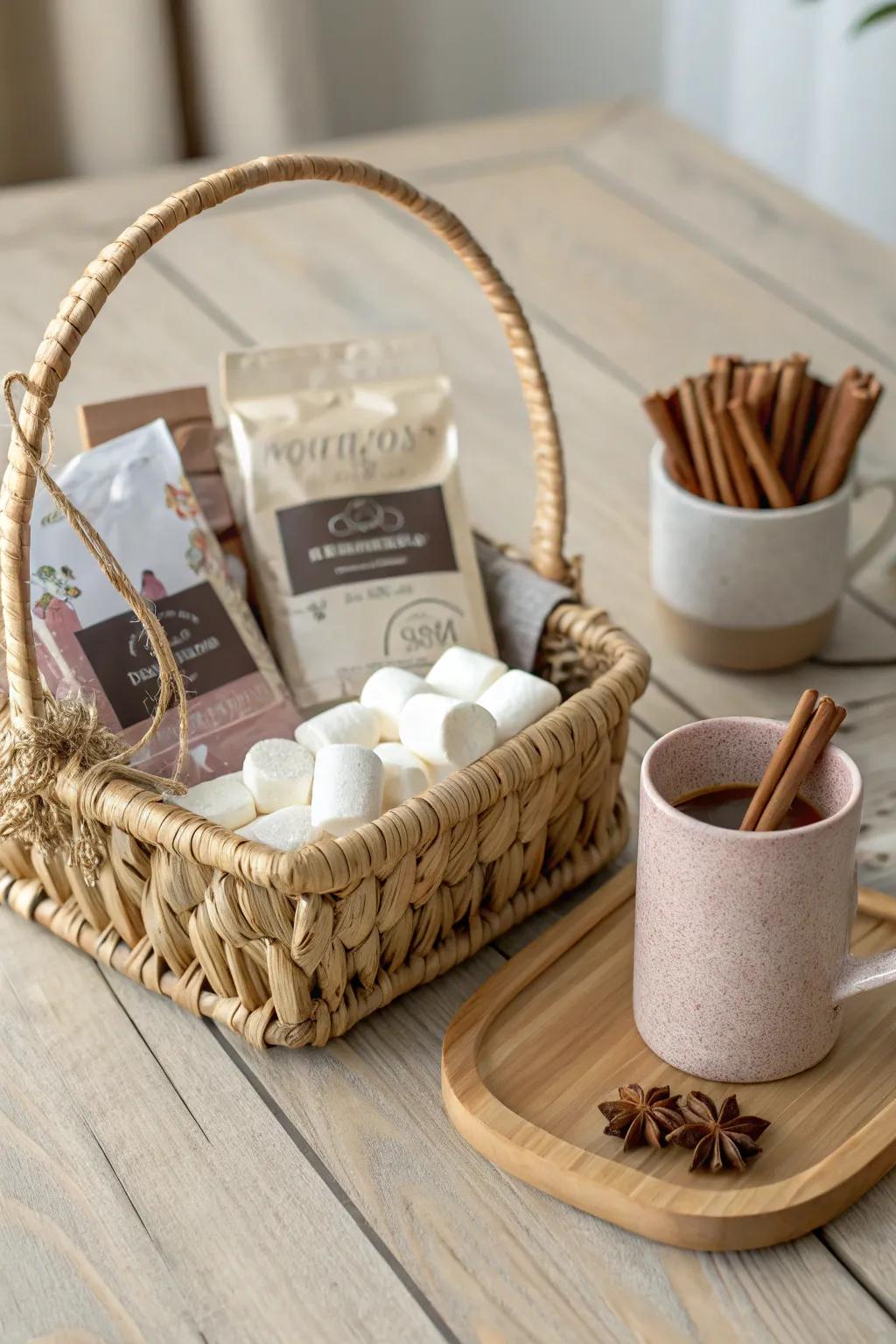 Envelop them in warmth with a snug gift hamper – a flawless combination of Scandinavian minimalism and Boho allure.