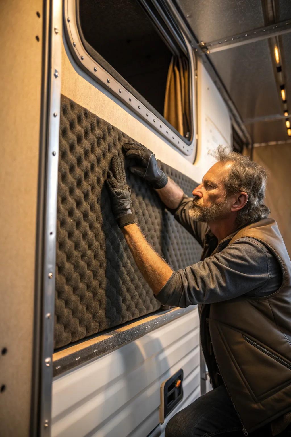 Turn your RV into a cozy retreat with precisely fitted foam panels.