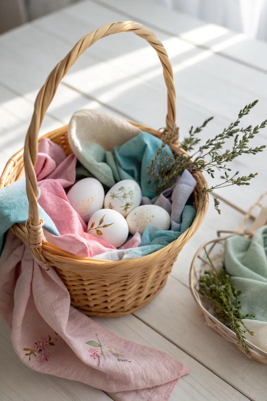 Alter your Easter basket with vibrant textile pieces for a bespoke dash of Scandinavian enchantment.