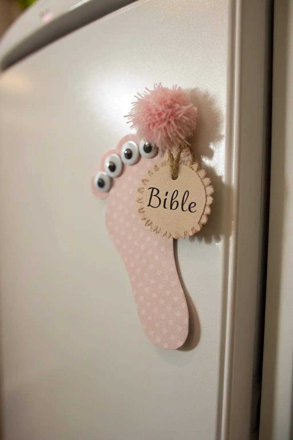 Bring a hint of faith and playfulness to your kitchen through these delightful footprint emblems!