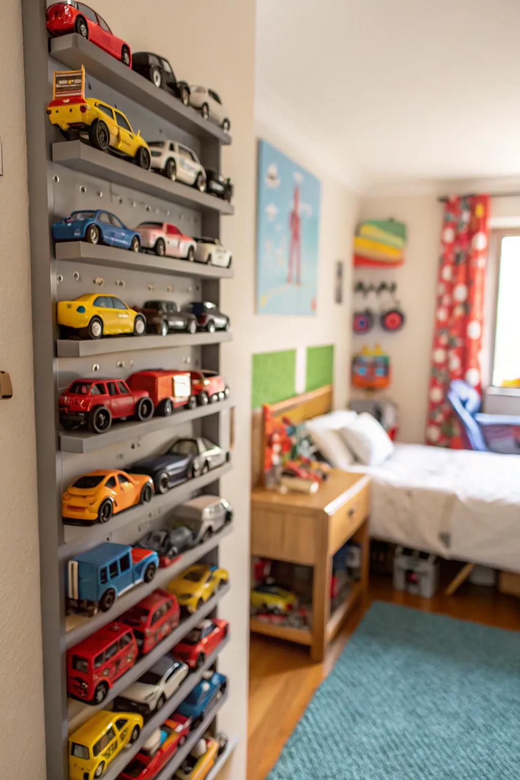 Wall displays provide a mix of functionality and fashion.