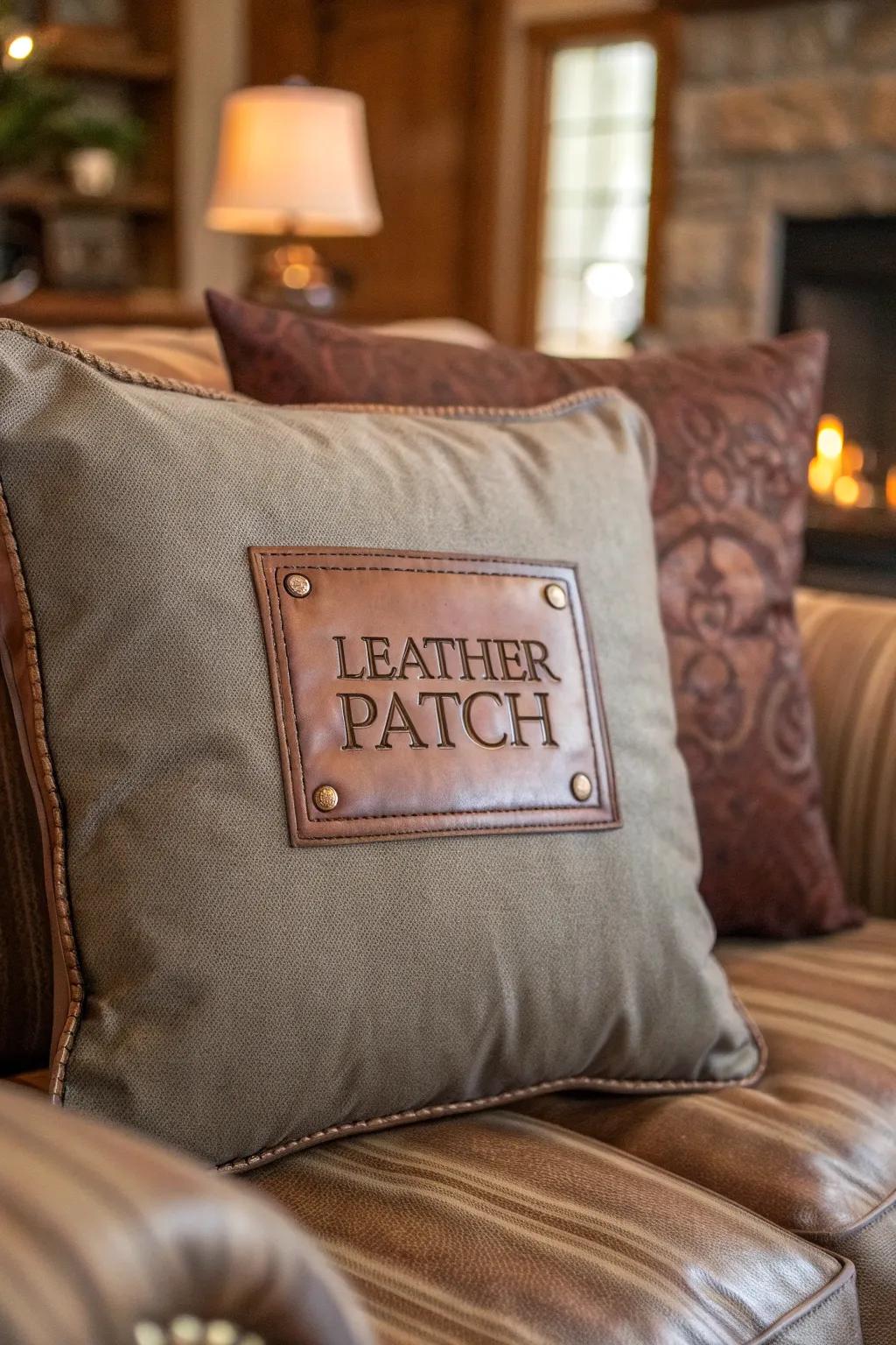 Enhance your environment through bespoke leather cushion appliques. A delicate manifestation of personal elegance.