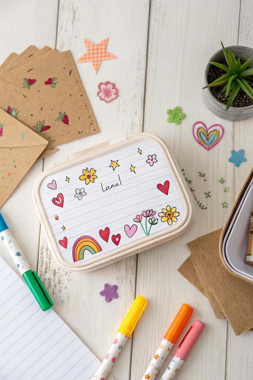 Add a touch of whimsy to your day with charming lunch box notes!