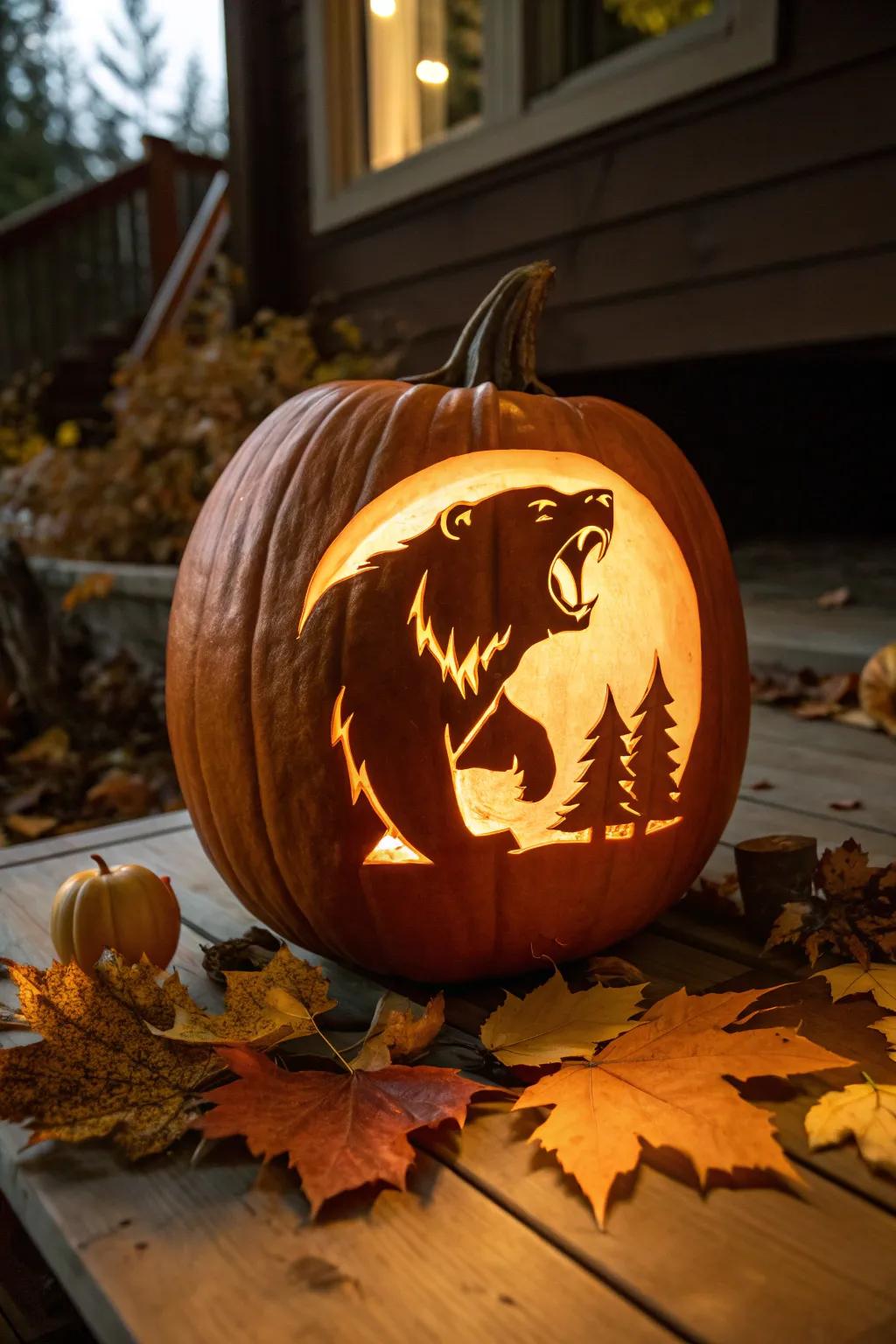 Release the untamed soul of fall using a powerful ursine shaping that commands notice.