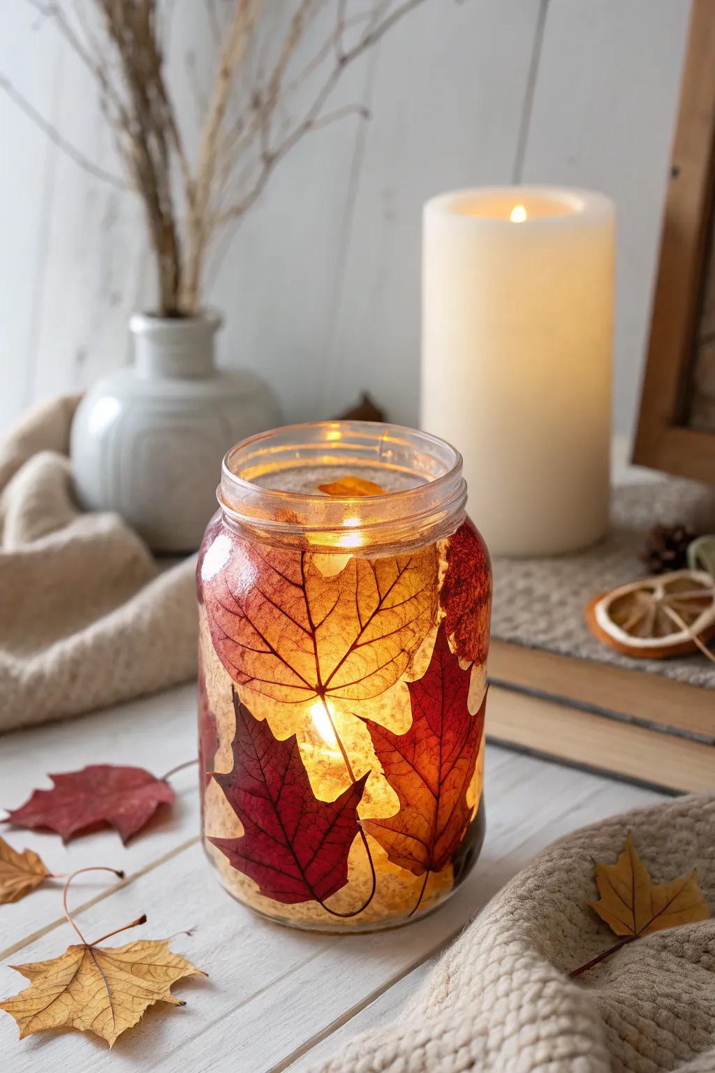 Accept the warmth of autumn through a Foliage Lantern—where the great outdoors converges with snug elegance.