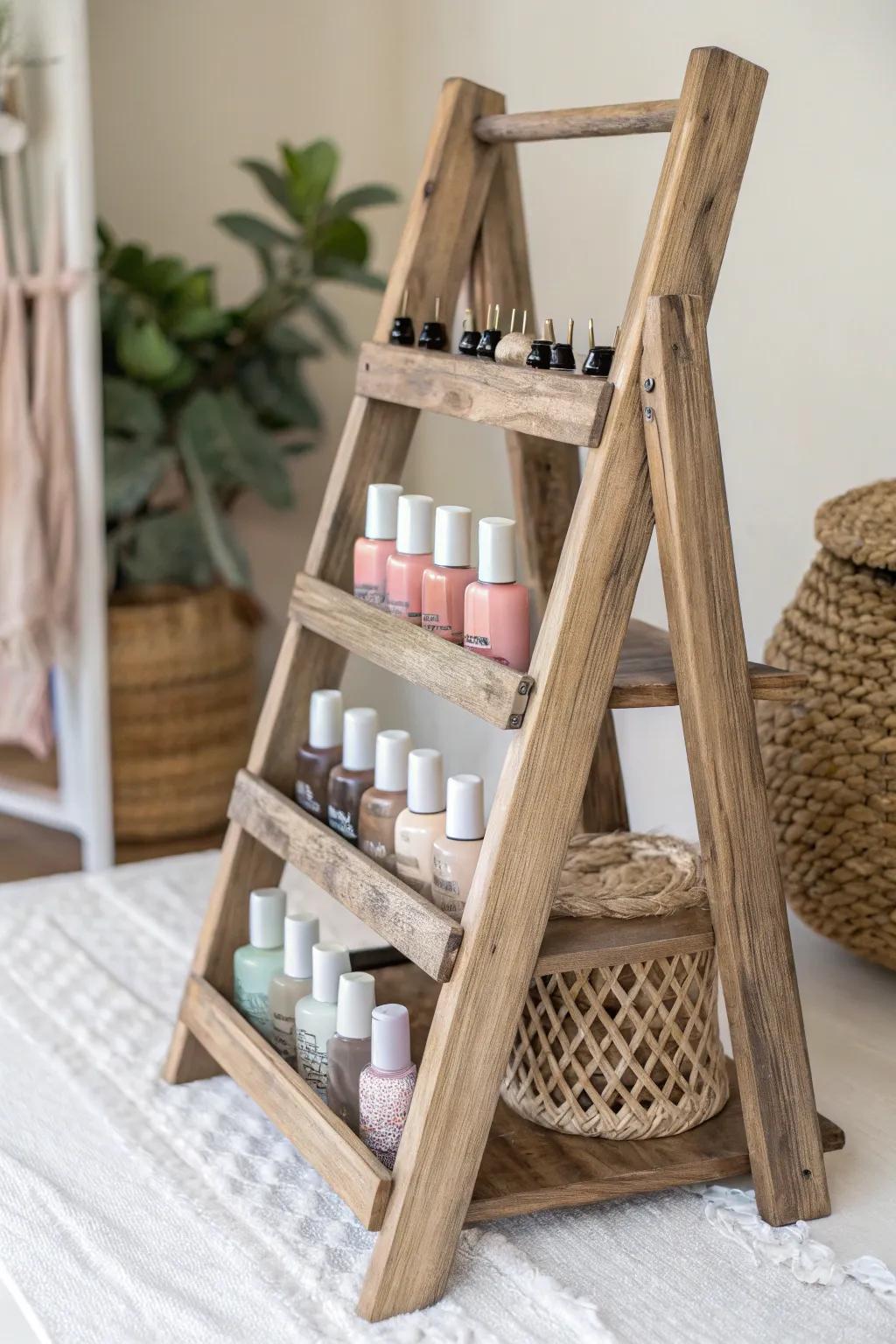 Elevate your environment with a rustic highlight: a self-made timber ascent enamel stand that unifies straightforwardness and allure.