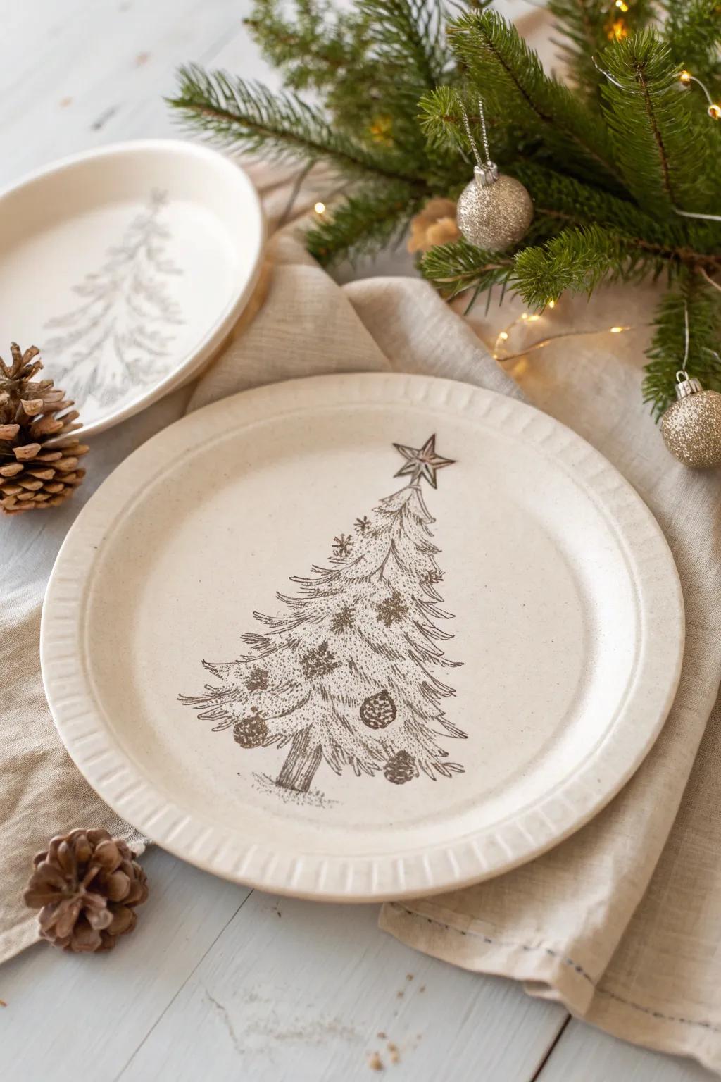 Unleash your inventiveness and holiday fervor with a surprise paper plate drawing! #ScandiBohoChristmas