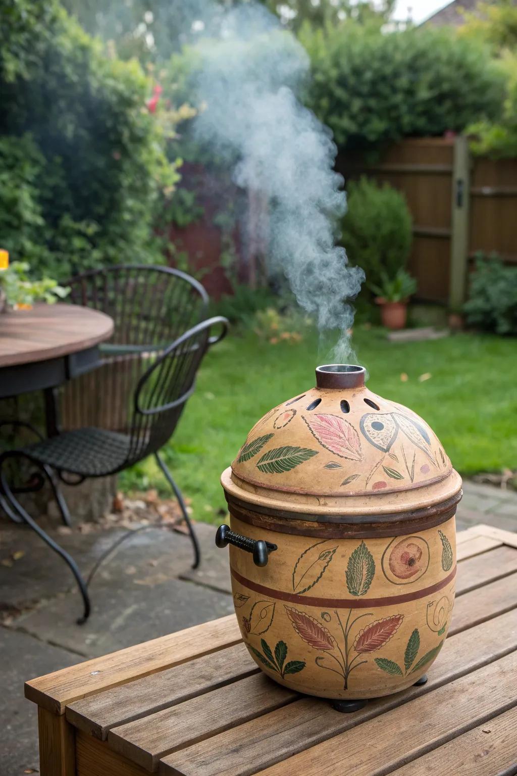 Produce your own culinary wonder with this DIY earthenware pot smoker.