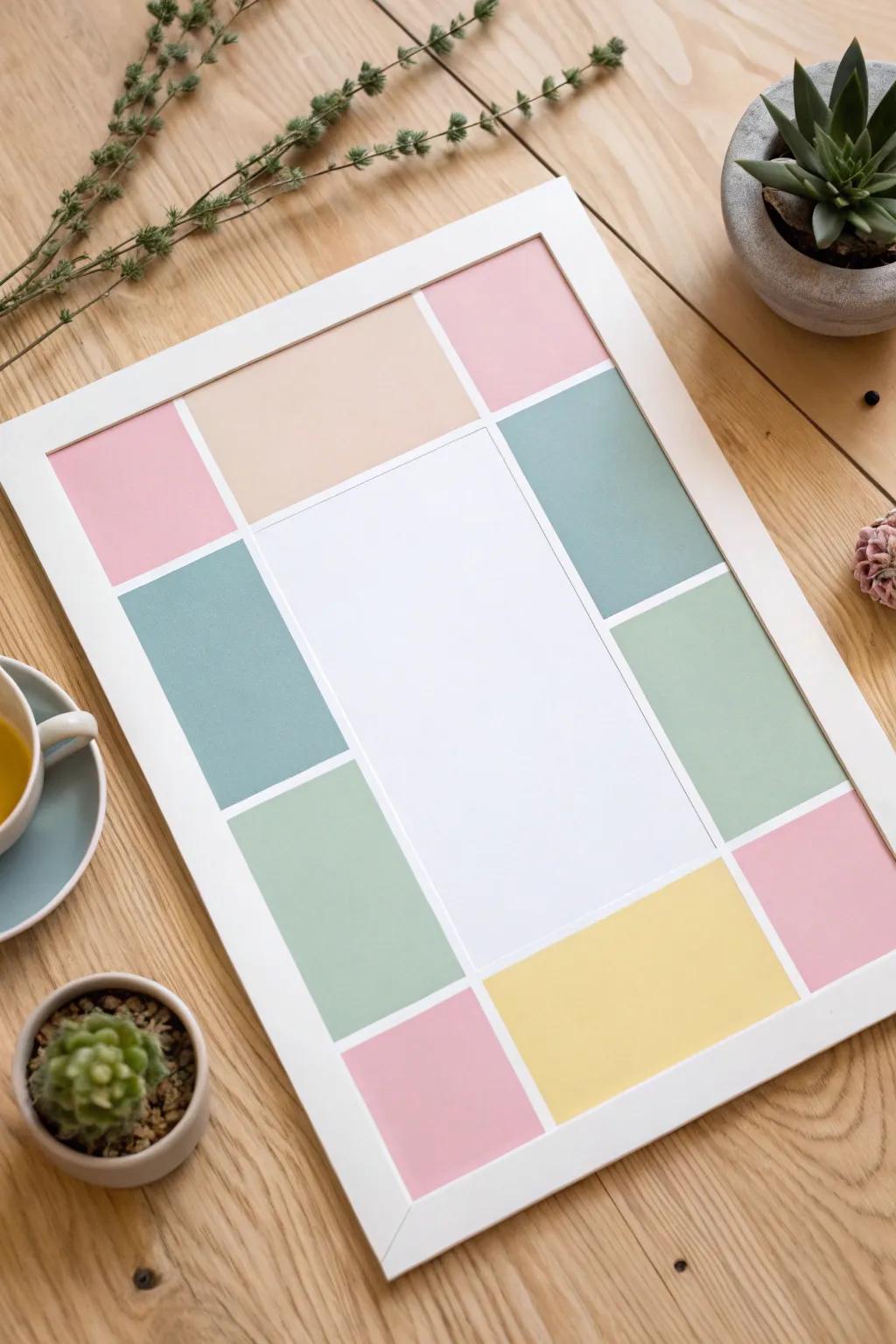Enhance your area with radiant color block borders that introduce a sense of artistry and balance!