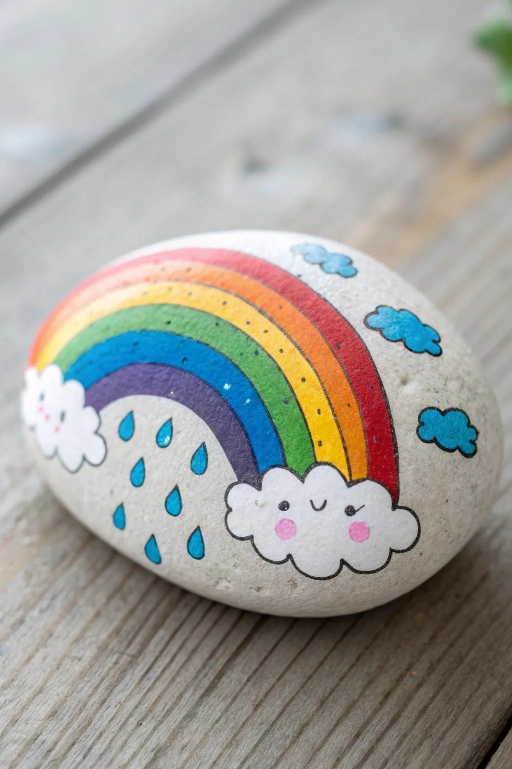 Nature's Rainbow: A delightful whisper of hue and cheerfulness.