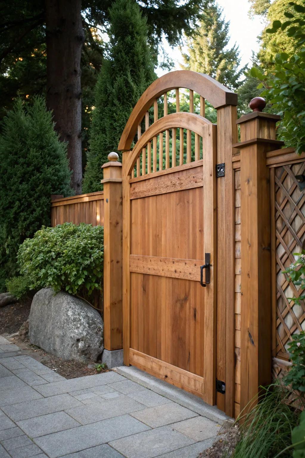 Arched Top Elegance: A portal to nature's grace.