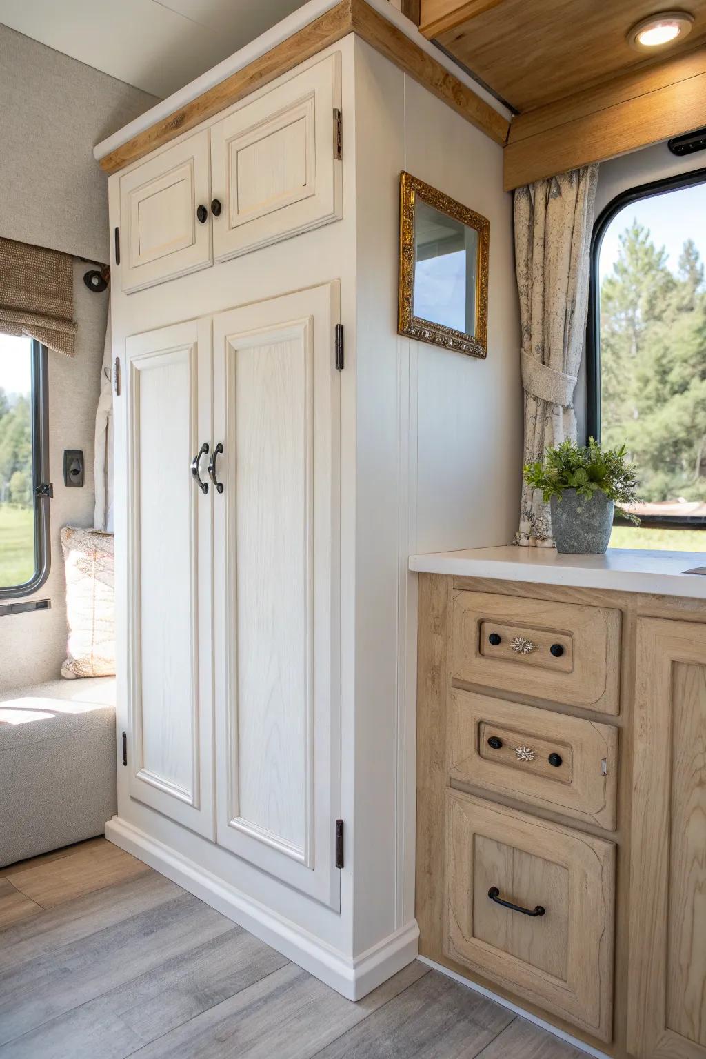 Revamp your area with the elegance of pale tones and refined craftsmanship.