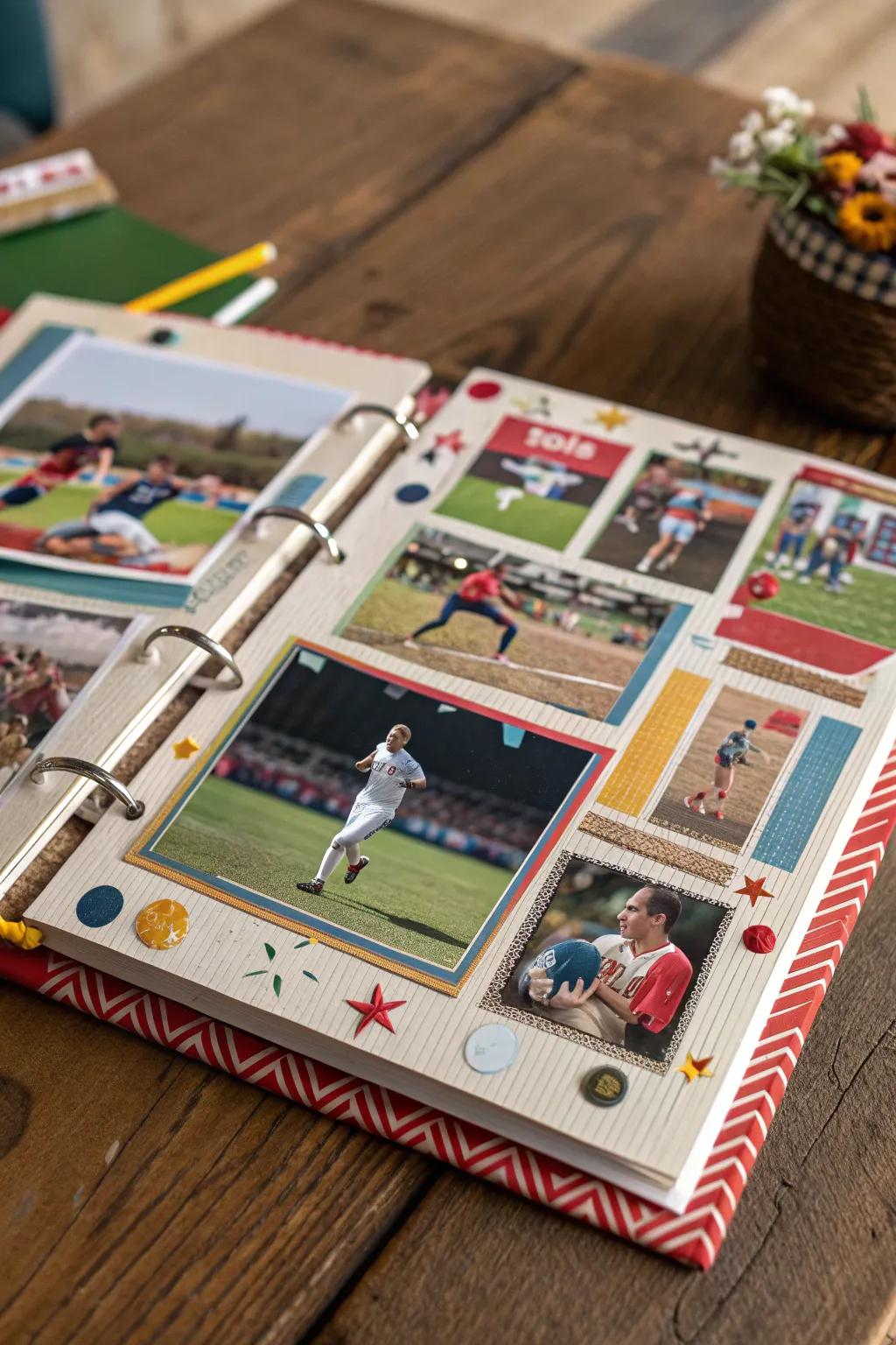Craft Your Memories: Transform sports moments into a vibrant collage masterpiece.
