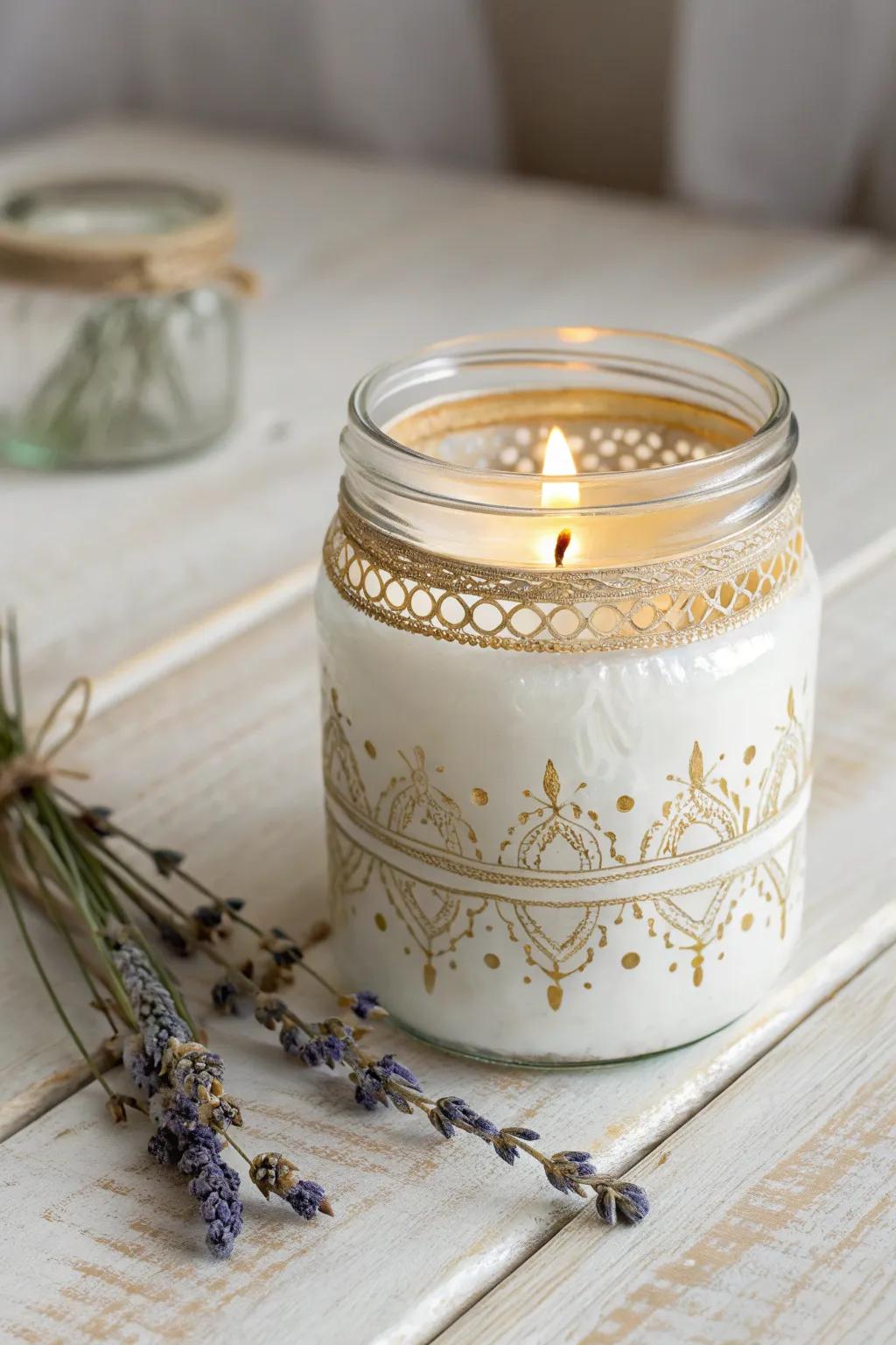 Enhance your atmosphere with a chic thrifted candle lantern transformation. ✨ #MinimalistMagic #ScandiBoho