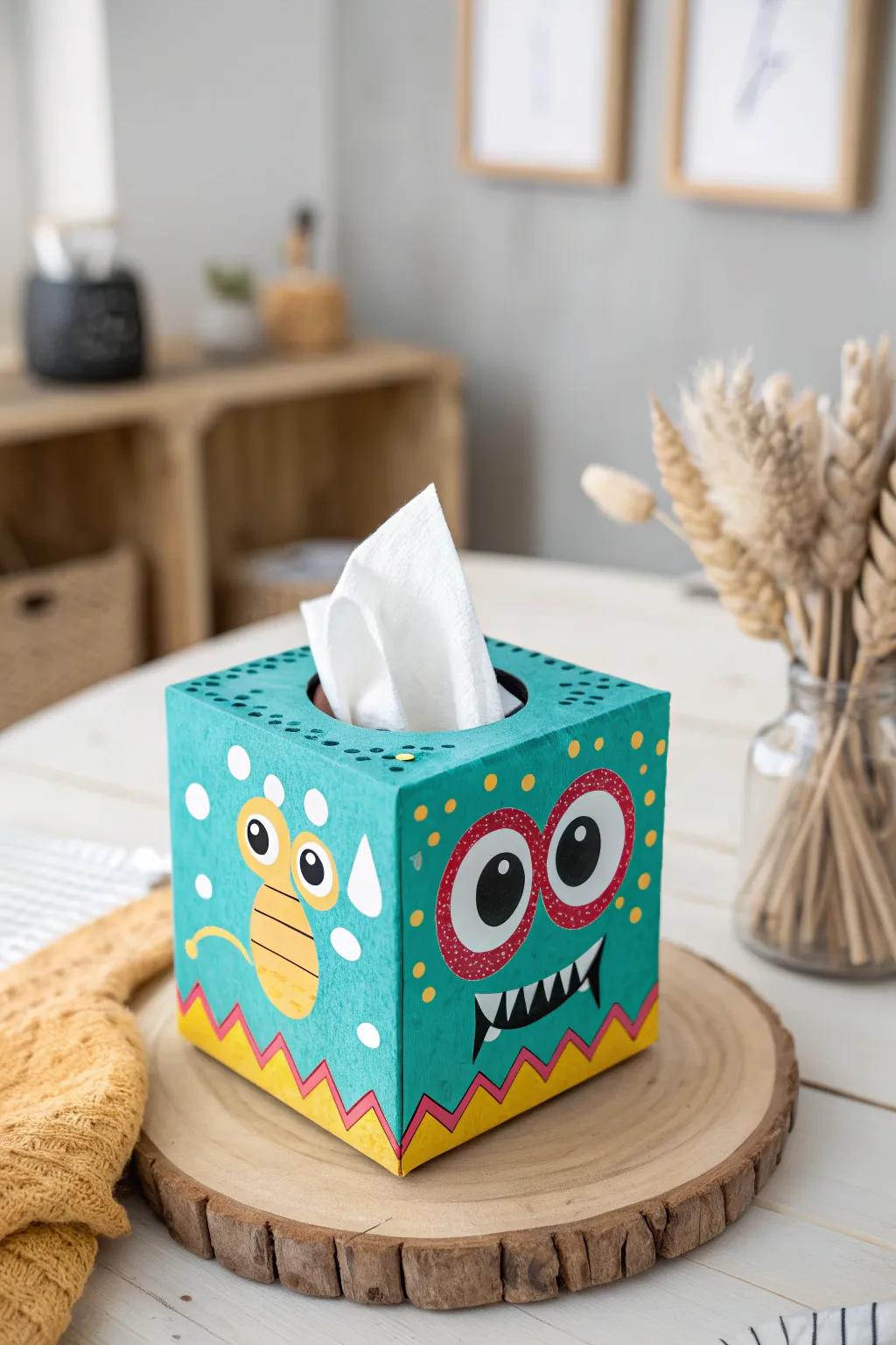 Contribute a playful element to your decorating scheme using this Handmade Creature Box!