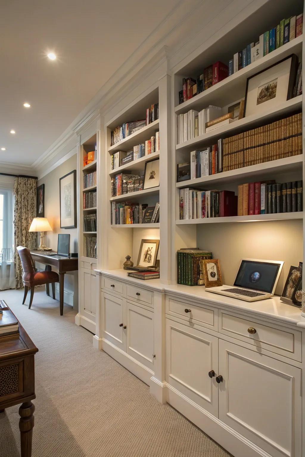 Customize your area with exquisitely designed shelving units.