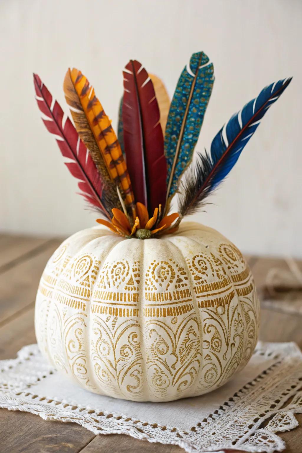 Amplify your autumnal ornamentation with a hint of vivid sophistication and minimalist allure!