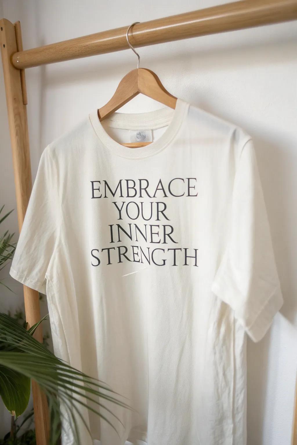 Wear your inspiration: Sophistication and empowerment in every quote.