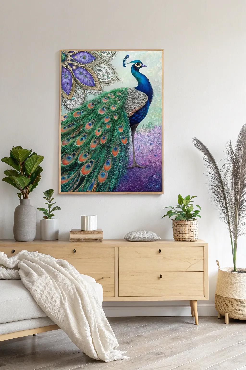 Infuse your space with a burst of color and sophistication using a breathtaking gem art masterpiece.