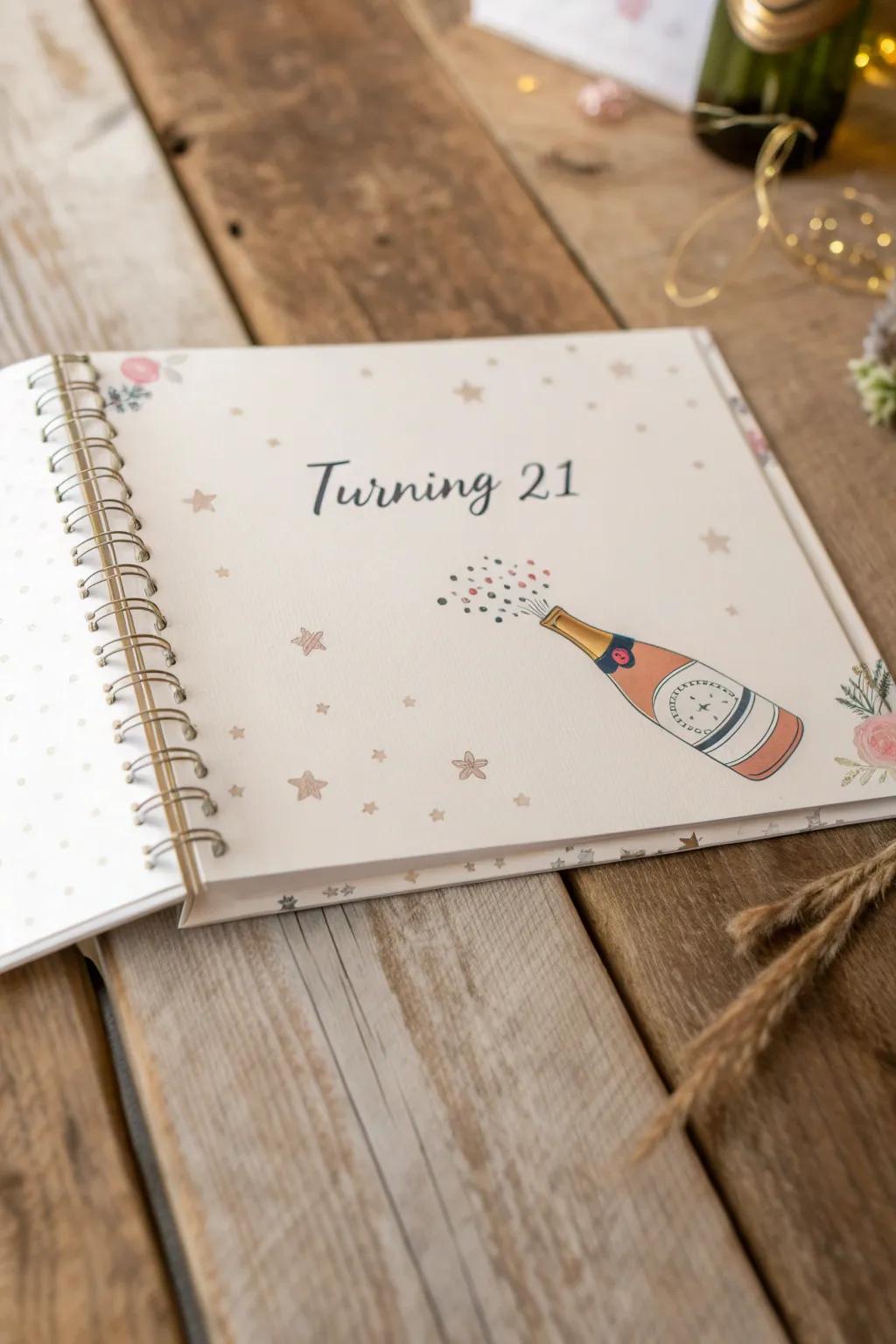 Celebrate the big 2-1 with a sprinkle of humor and a splash of style!