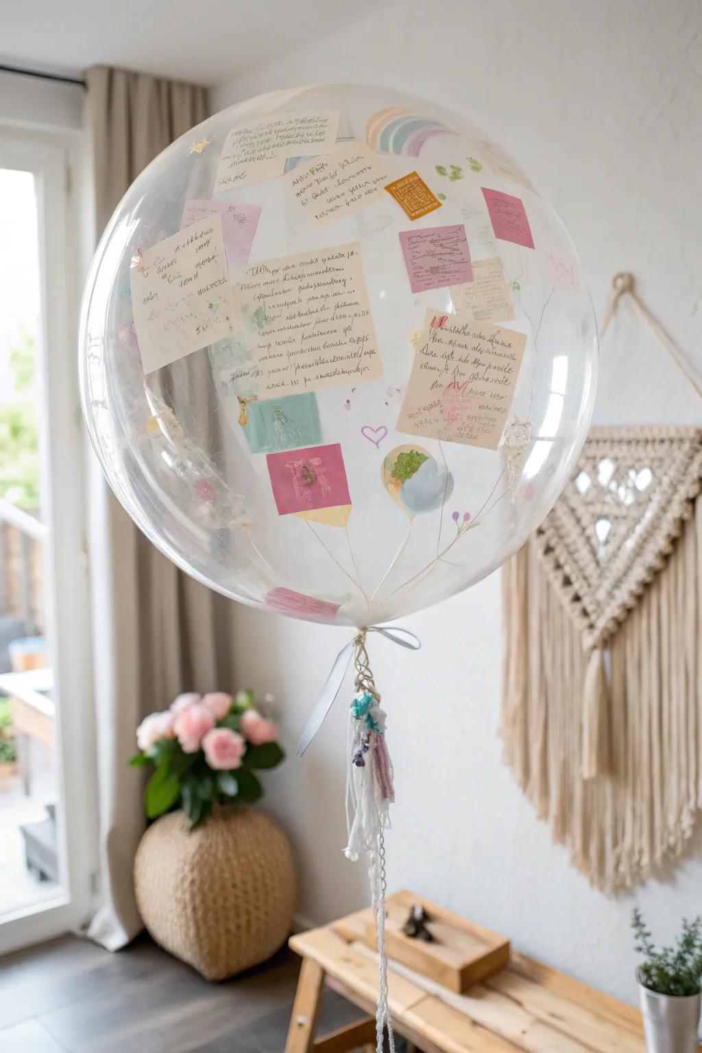 Capture memories in style with a beautiful balloon time capsule, a unique keepsake for the future.