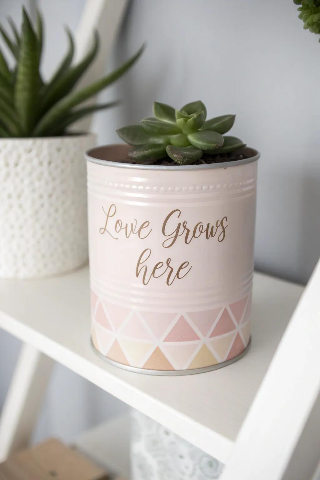Elevate your Mother's Day with this charming DIY tin-plated container seeder, where affection and nature beautifully intertwine.