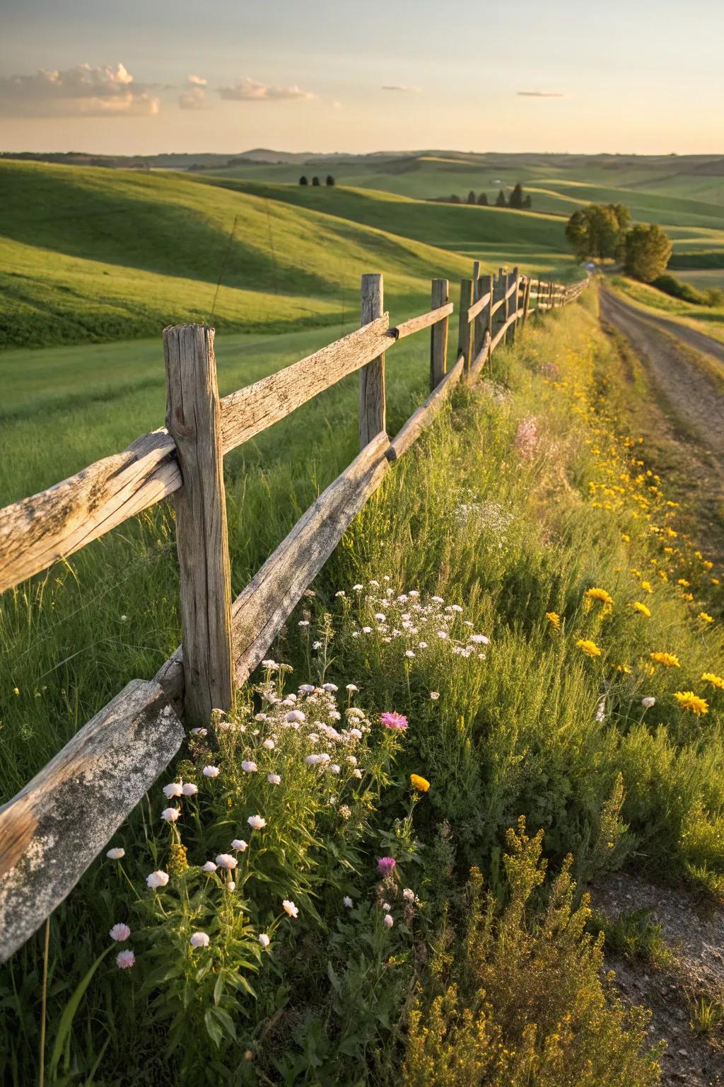 Design your own rustic haven with a charming split rail screen—where nature aligns with artistry.