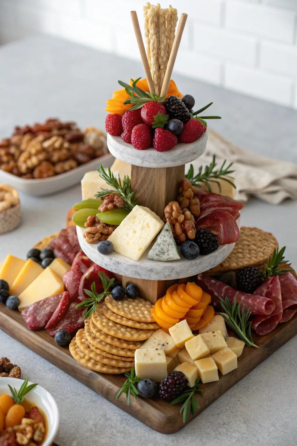 Stratification infuses profundity and dynamism into your Mother's Day creation.