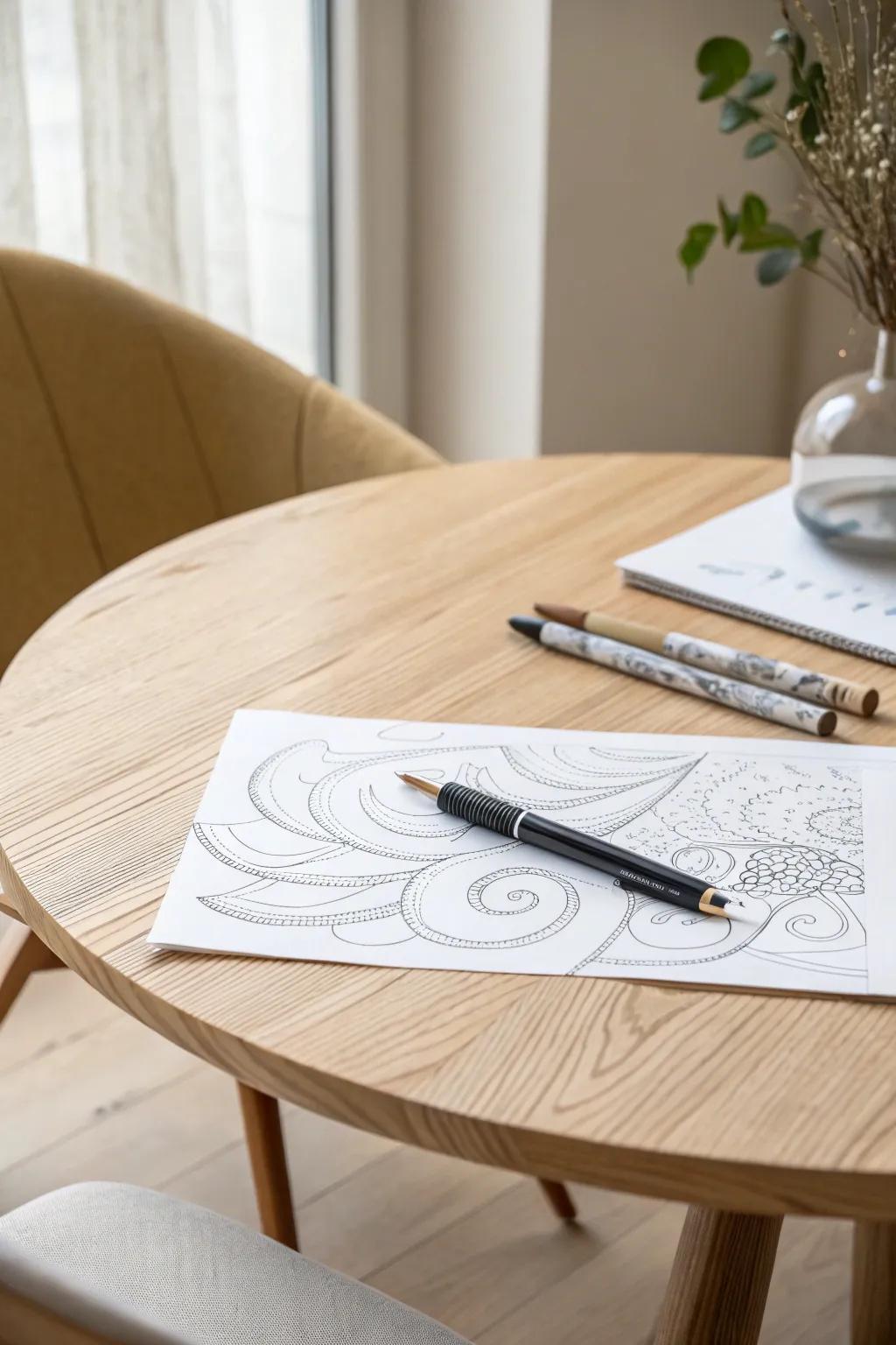 Express your inner artist with artistic ink impressions. Simplicity meets ingenuity in every stroke.