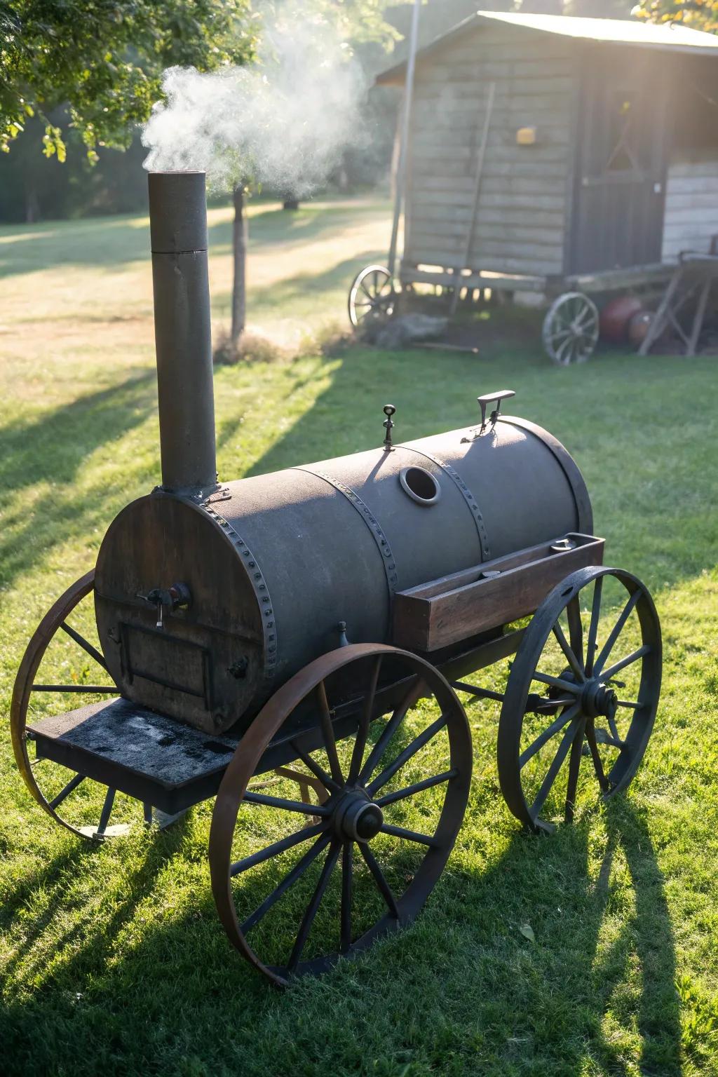 Wheel into Smoking Perfection via the Vehicle Wheel Smoker!