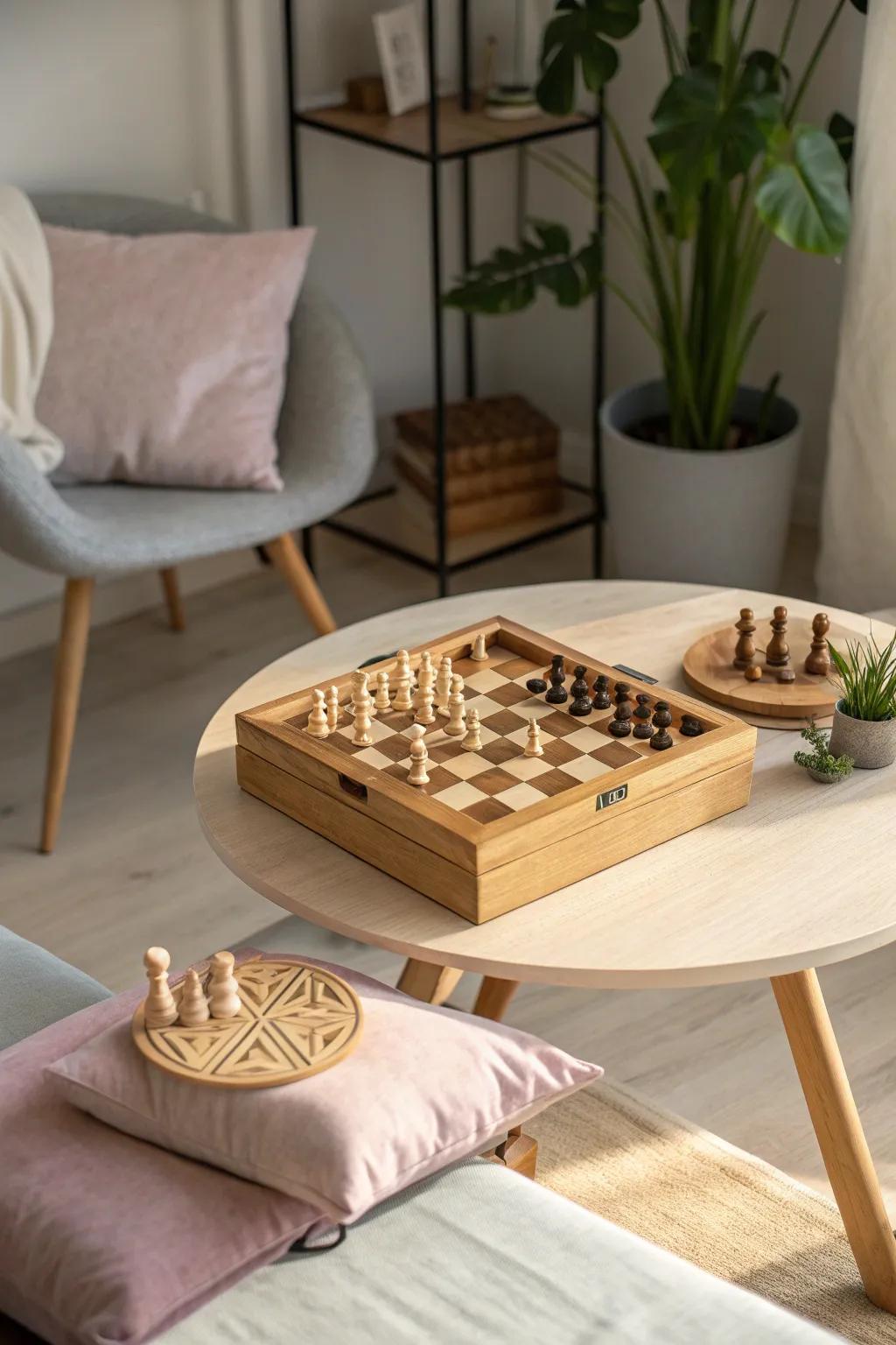 Cozy up with a recreation evening: where simplicity meets amusement and laughter on a wet afternoon.
