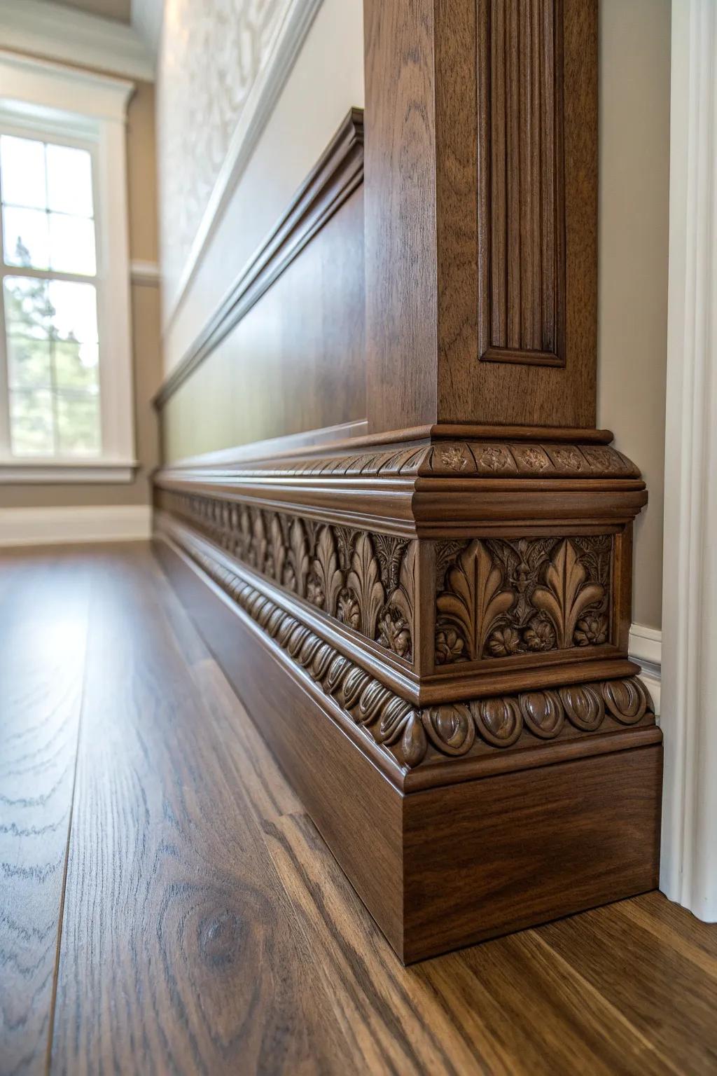 Improve your area with the everlasting charm of Victorian-inspired skirtings.