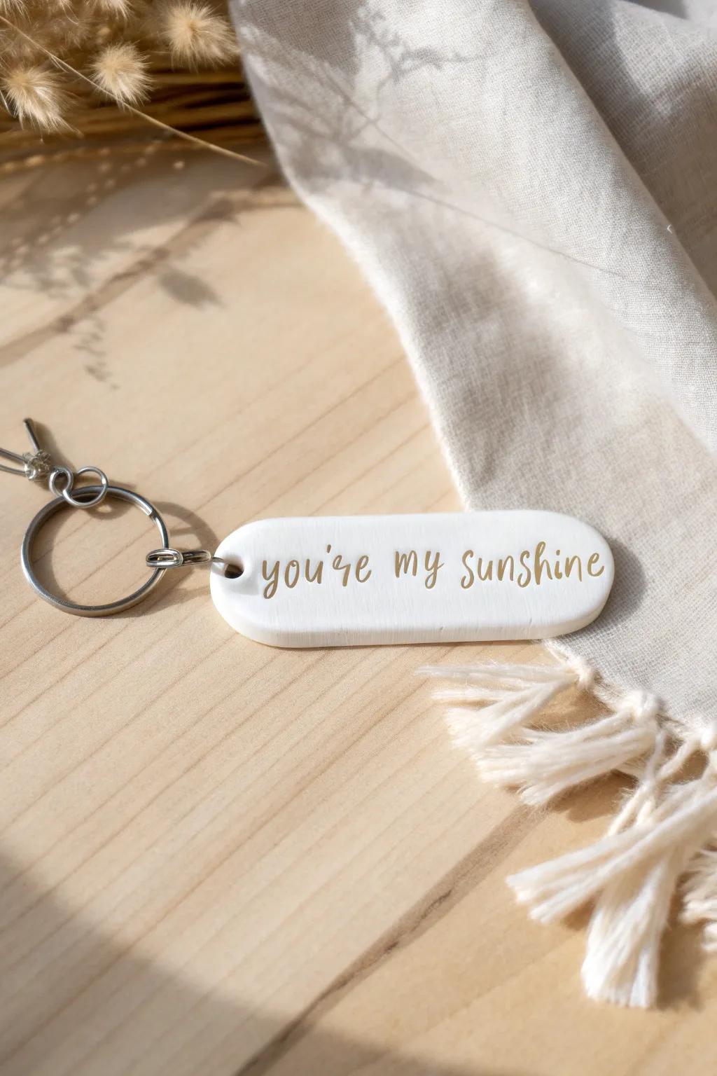 Ensnare her affections with a personalized 3D printed keychain—crafted with tenderness and simplicity. 💕