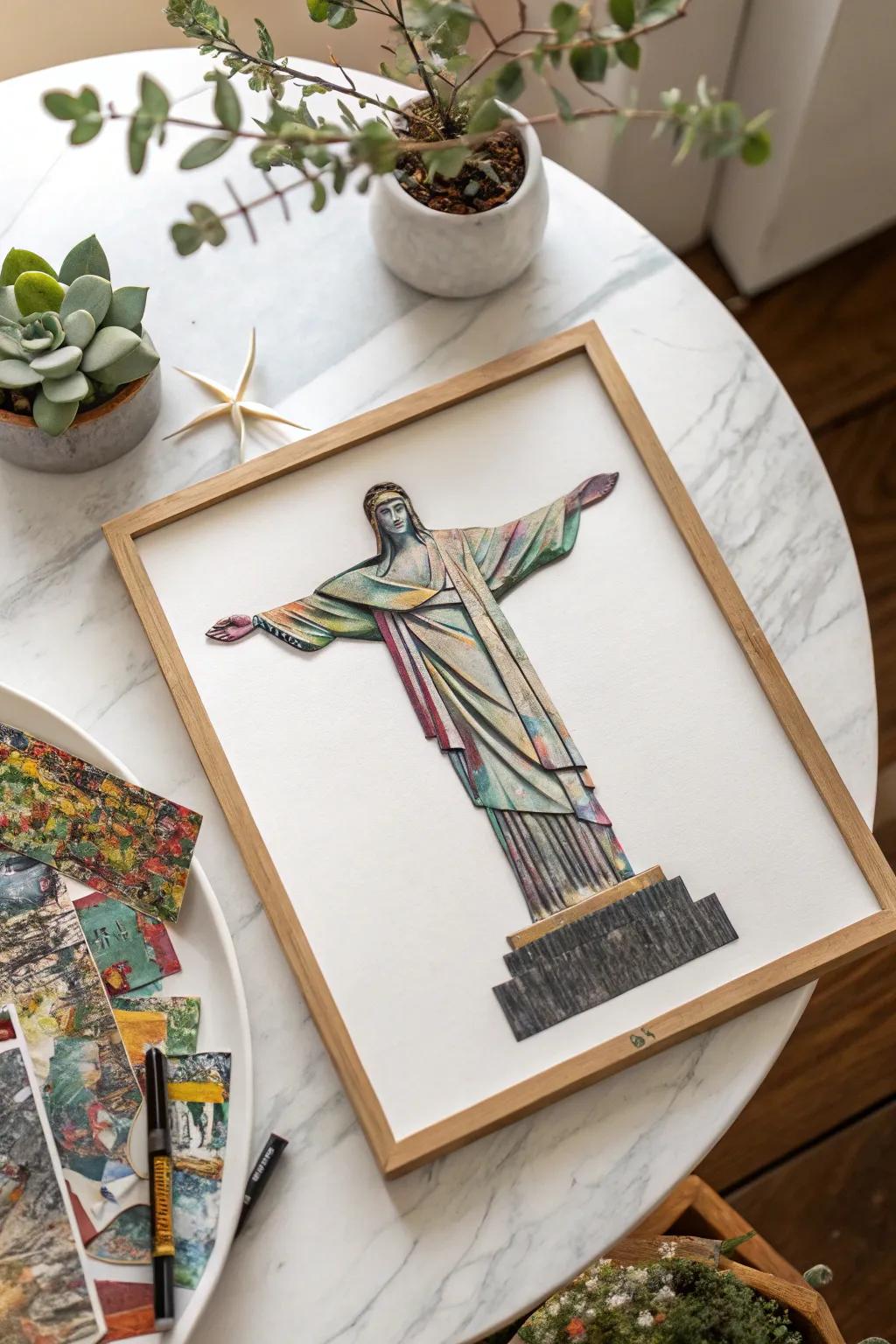 A creative voyage to Rio: Design your personalized, vibrant collage of Christ the Redeemer.