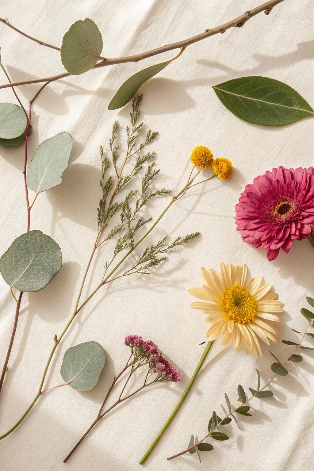 Embrace nature's allure with a simple yet breathtaking organic assemblage, tailored for a creative toddler's escapade.