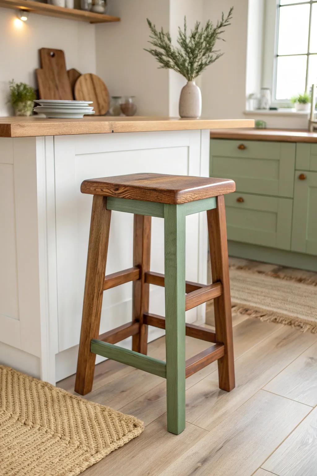 Savor the comfort of natural hues with revitalized kitchen pieces, combining simplicity and natural beauty.