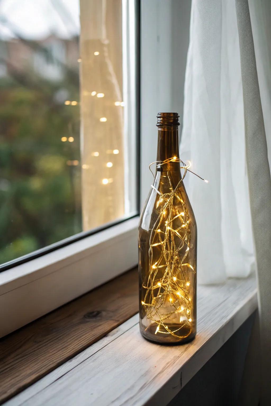Illuminate your space with enchanting recycled glass vessel lights, where simplicity meets natural elegance.