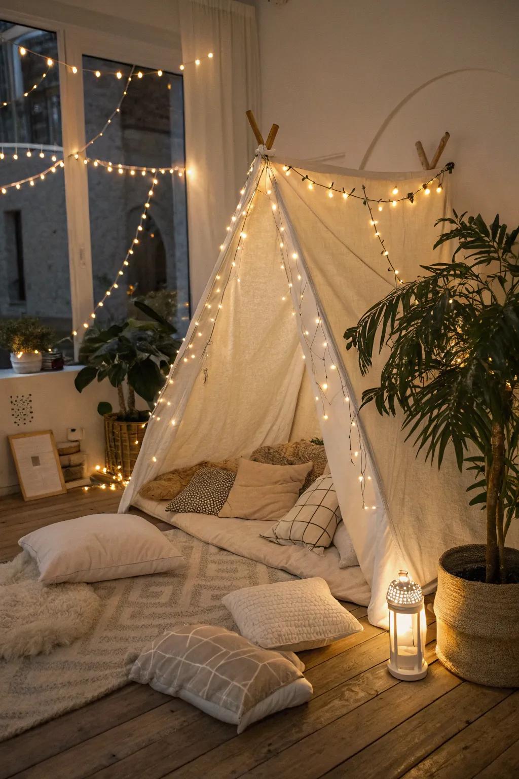 Alter your area into an enchanted hideout with captivating light strands.