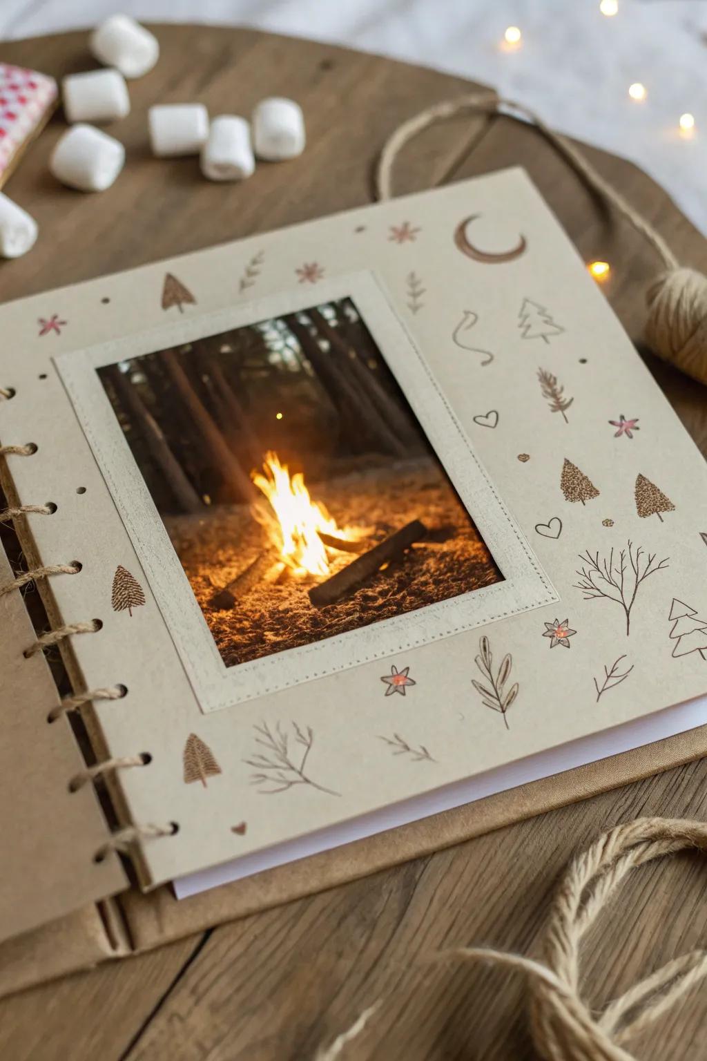Maintain your campfire memories with subtle sophistication and a bohemian touch.