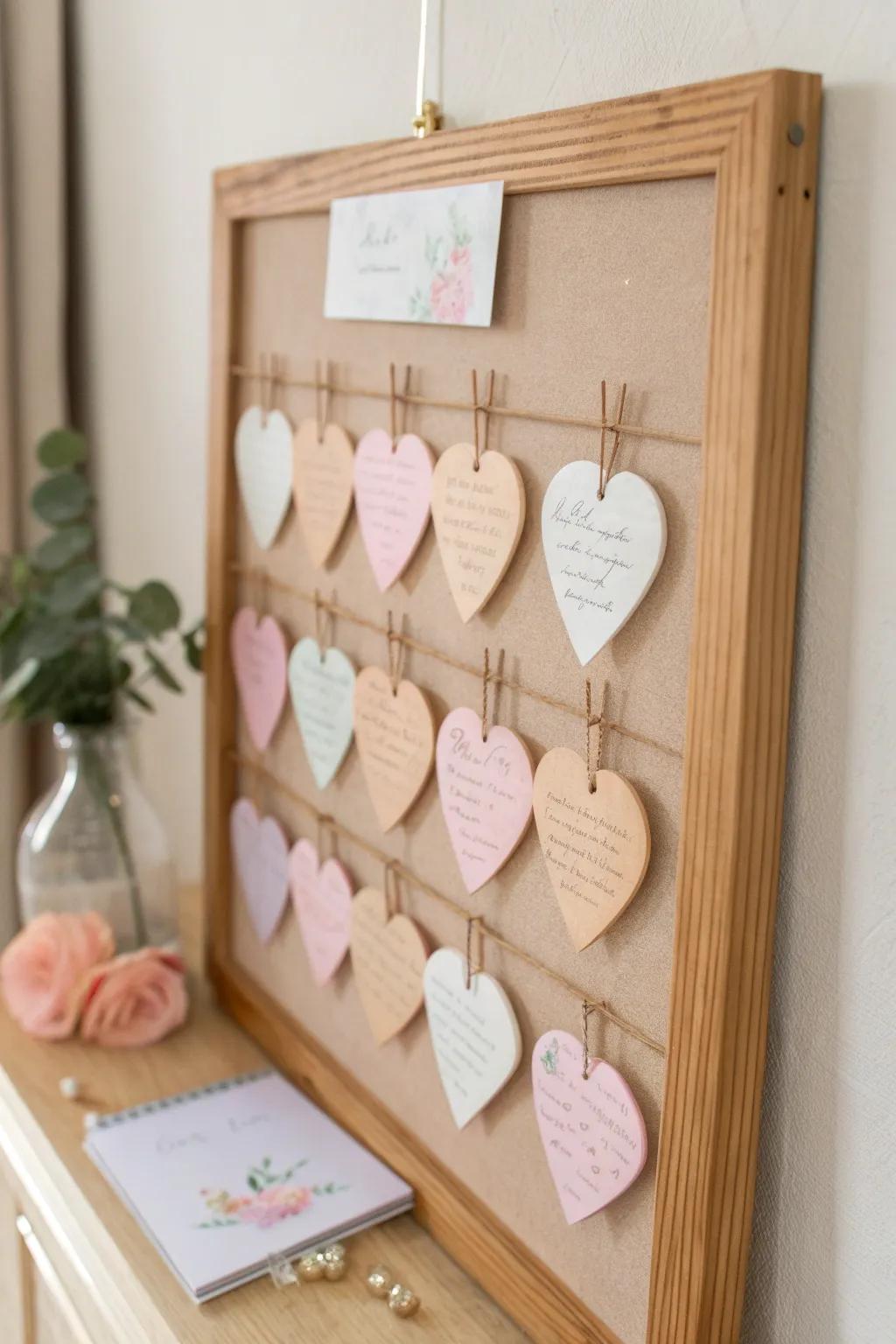 Convey love and good vibes using heart-shaped notes: an effortless approach to brightening anyone’s day.