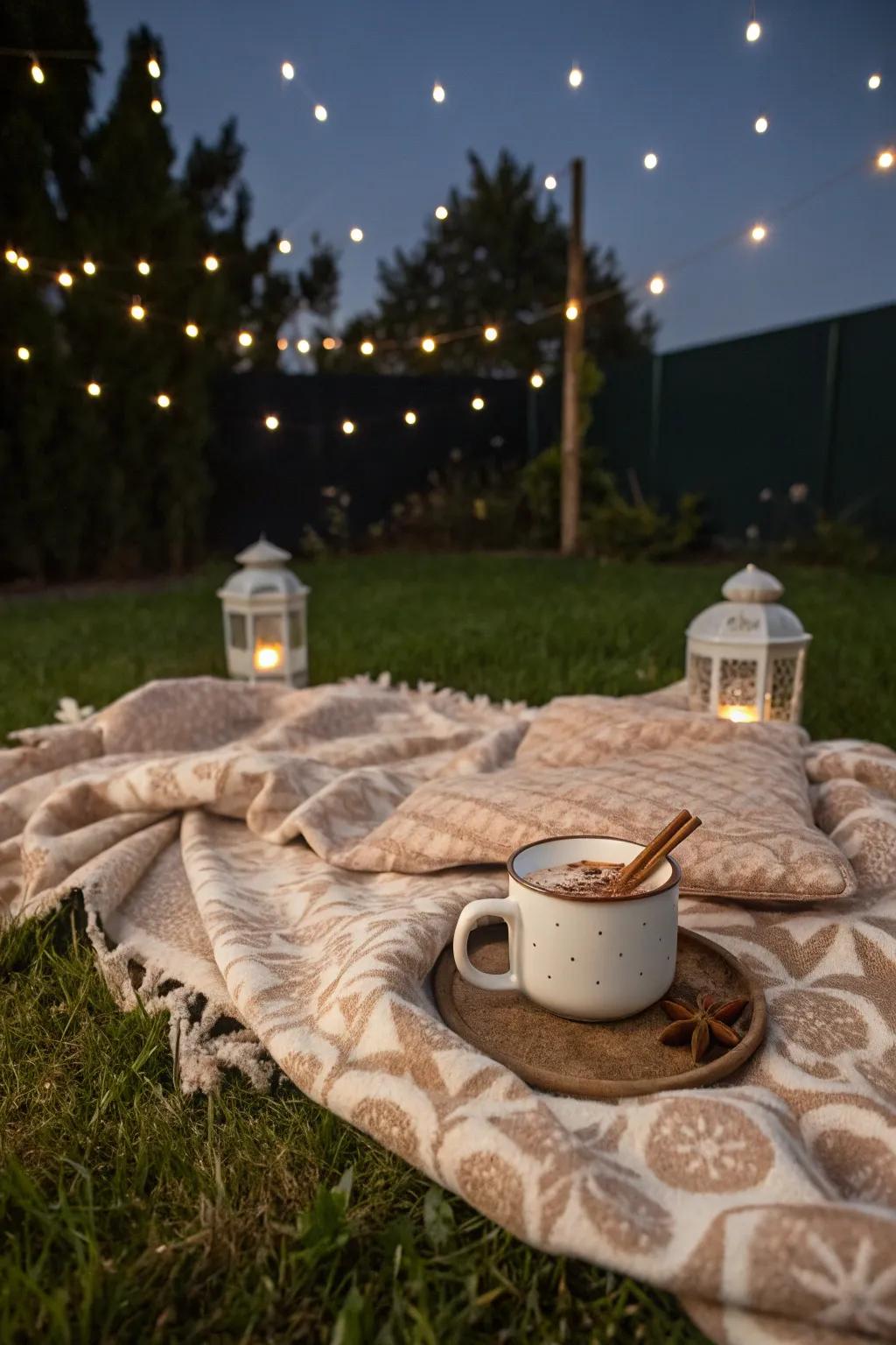 Embrace the enchantment of the nocturnal sky with a comfortable backyard stargazing venture.