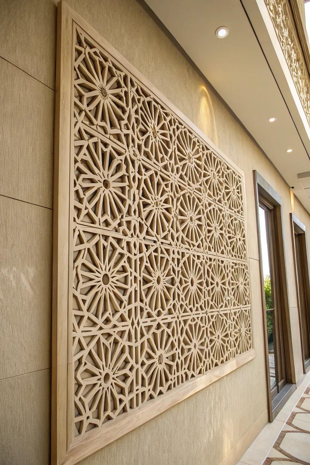 Enhance your space with CNC-crafted geometric wall art that highlights the essence of precision and design.