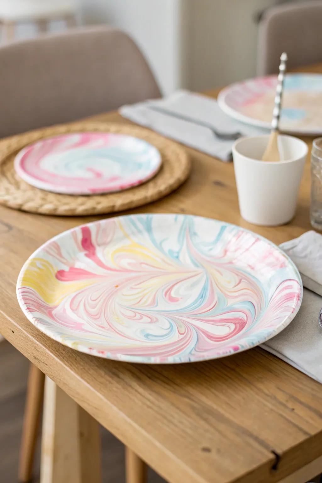Unearth the delight of crafting with this enchanting bespoke plate whirlpool art endeavor!