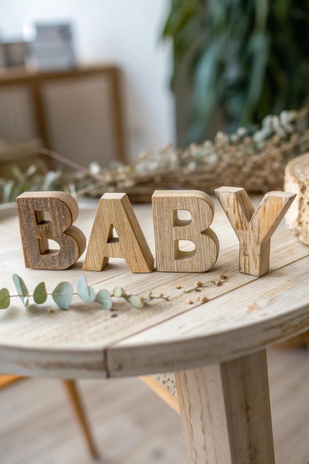 Delightful DIY Letter Blocks: The Quintessential Detail for a Cherished Baby Shower!